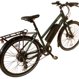 Load image into Gallery viewer, Nova S (17”) 44cm step through trapeze frame electric bike with 26” wheels