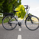 Load image into Gallery viewer, Zeta - stylish city step through eBike with suspension forks