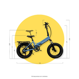 Load image into Gallery viewer, Pixie 20x4&quot; fat tyre folding electric bike
