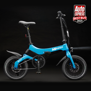 Blue MiRider One folding electric bike - Black Friday - just one available