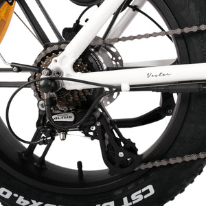 Hygge Vester Step folding electric bike with 20" fat tyres