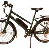 Load image into Gallery viewer, Nova S (17”) 44cm step through trapeze frame electric bike with 26” wheels
