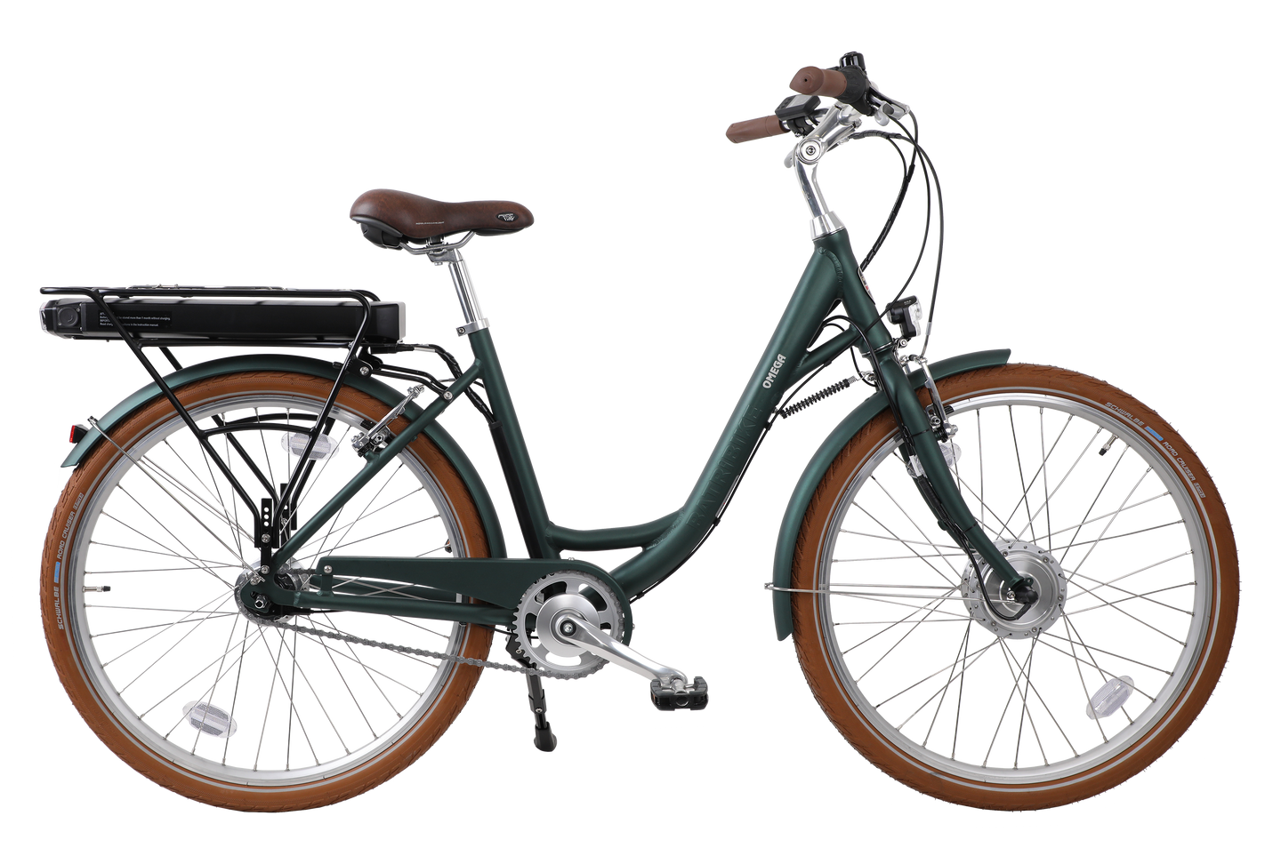 Omega step through, low seat electric bike with 26
