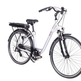 Load image into Gallery viewer, Zeta - stylish city step through eBike with suspension forks
