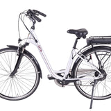 Load image into Gallery viewer, Zeta - stylish city step through eBike with suspension forks
