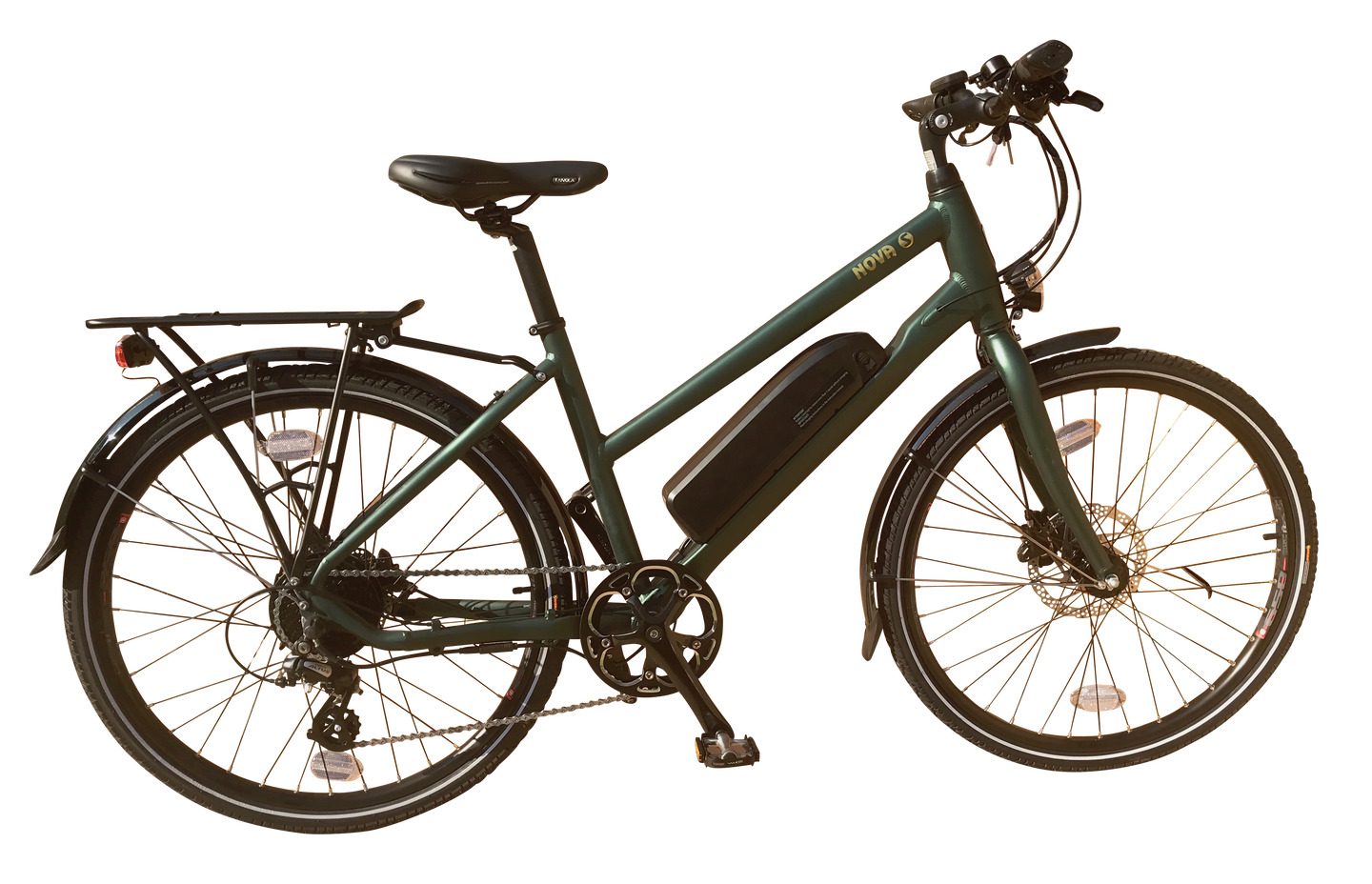 Nova S 17 44cm step through trapeze frame electric bike with 26