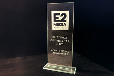 E2 Media Bike Shop of the Year 2021 Award.